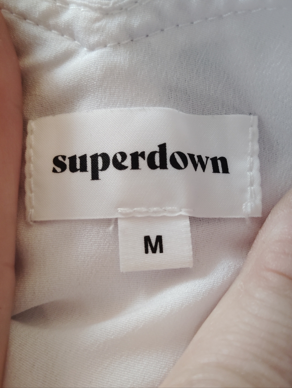 SUPERDOWN bleu Mini Dress - White Floral Lace Size Medium - Picture 12 of 12